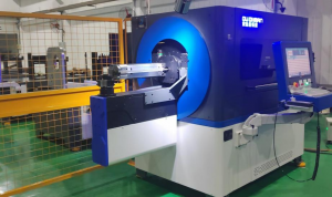 Operation process of rotary 3D wire forming machine